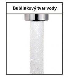 Bublinkový tvar vody
